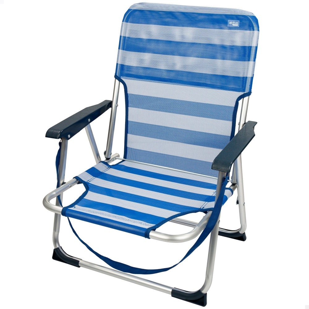 Silla plegable fija aluminio Aktive Beach - marinera