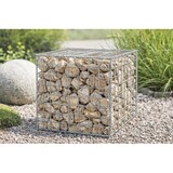 thumbnail of Gavión decorativo metálico galvanizado 50x50x50 cm para jardín exterior 200 kg
