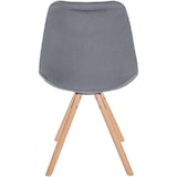 thumbnail of Stuhl Sofia Stoff hellgrau/natura (rund)