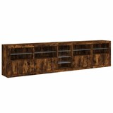 thumbnail of vidaXL Sideboard mit LED-Leuchten Räuchereiche 283x37x67 cm