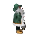 thumbnail of Vacchetti Babbo natale in tessuto oro verde cm 18x8h30
