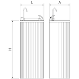 thumbnail of Fuente de agua de columna para exteriores 350x300x850 mm. Sin refrigeración