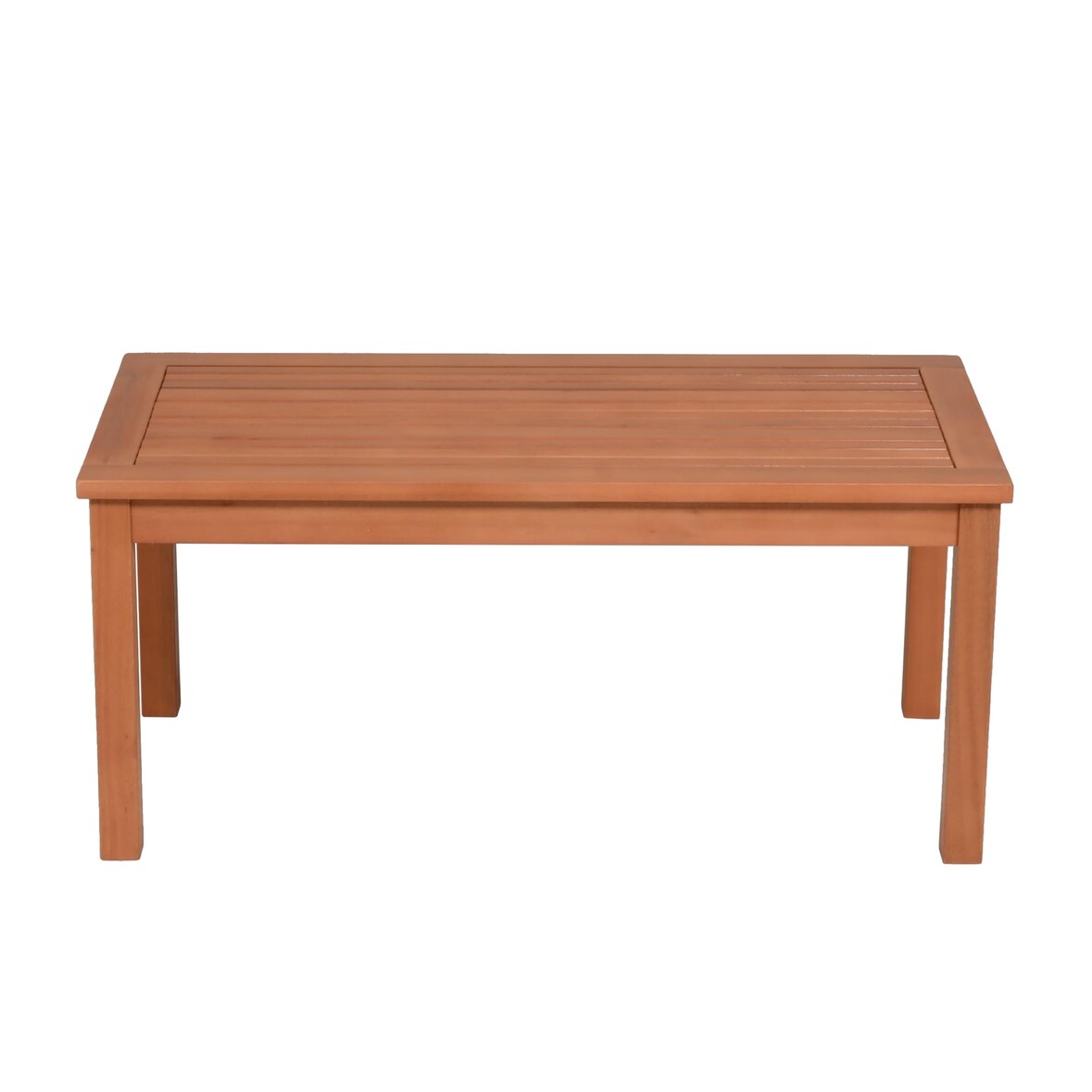 Gartentisch HILARY - Eukalyptus, Braun, 90x44x40,7cm | Garten Beistelltisch Wetterfest Outdoor Tisch
