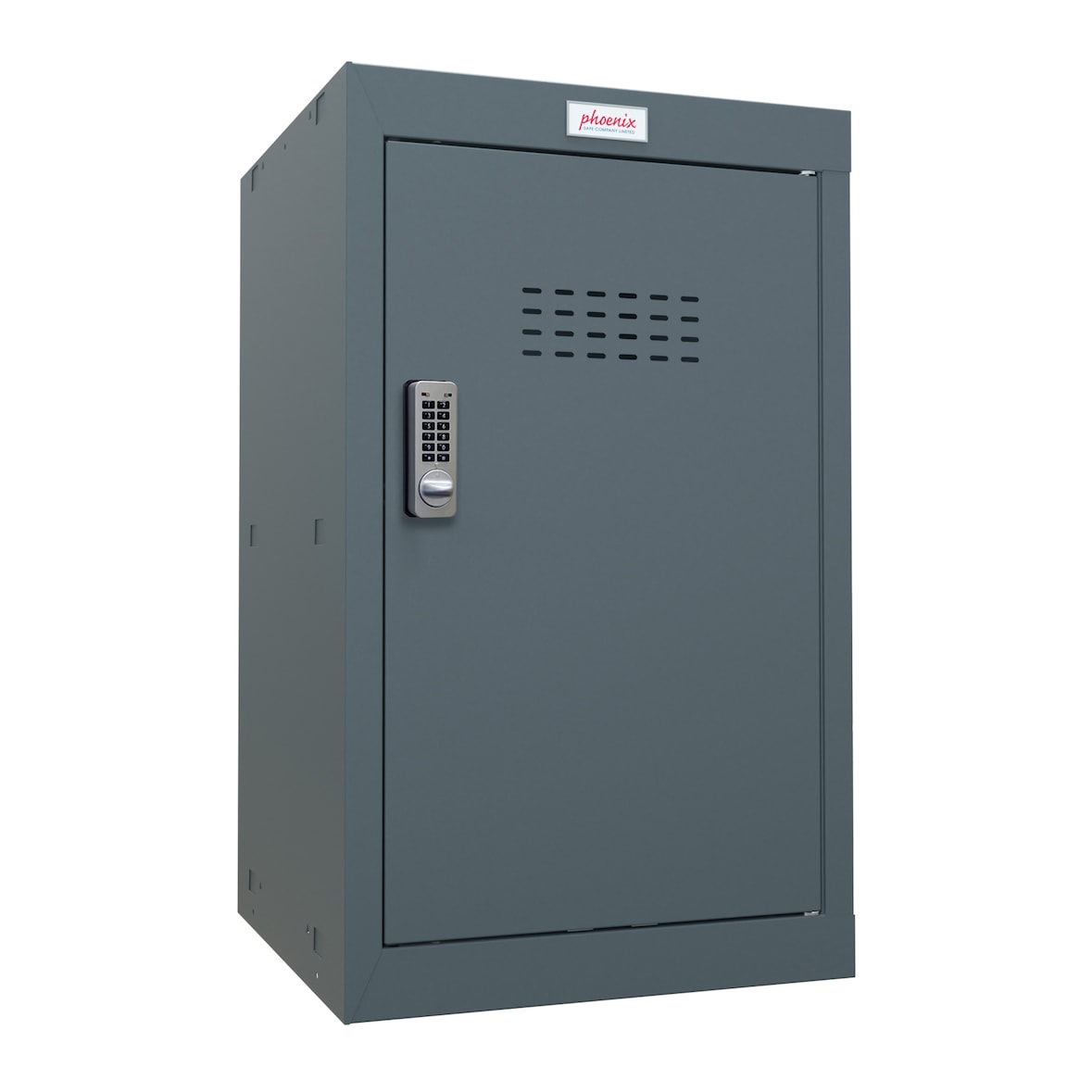 Phoenix CL0644AAE Würfel-Schließfach Cube Locker 87L Anthrazitgrau - Elektronisches Schloss - Für Hause, Büro, Fitness, Schüle