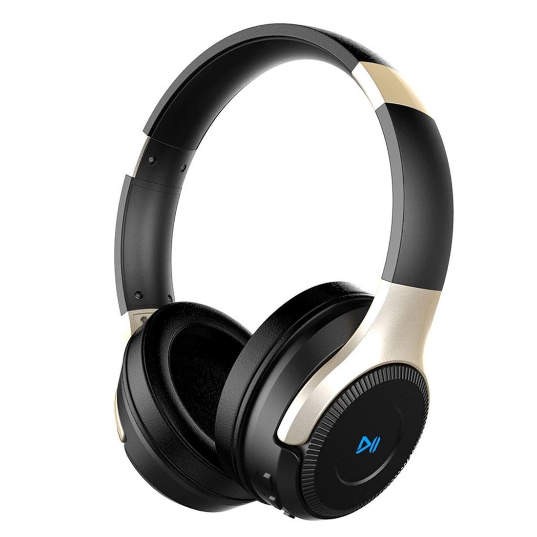 Casque Audio Sans Fil Bluetooth Avec Subwoofer Et Microphone Intégré Or Gold YONIS