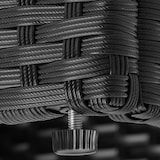 thumbnail of tectake Conjunto de ratán BARI  Negro