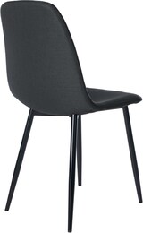 thumbnail of Décoshop26 - Esszimmerstuhl x1 schlichtes Design mit schwarzen Metallbeinen und schwarzem Stoffsitz 10_0002073
