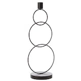 thumbnail of Stabkerzenhalter Kerzenständer 3 Ringe Tafelkerzenhalter Kerzenhalter schwarz