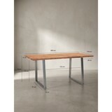 thumbnail of Schreibtisch Massivholz Baumkante Industrial | 200x100 cm Akazie Premium mit Chromgestell | Goldbraun | Handarbeit | Tarn Kollektion | Kadima Design