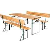 thumbnail of Bierzeltgarnitur Franz II, 3-teilig, klappbar, mit Rückenlehnenbraun