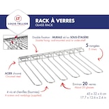 thumbnail of Louis Tellier - Rack de copas cromado -  fijación mixta atrás o arriba -  NC018D.