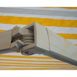 thumbnail of Aluminium zonnescherm T791, knikarm zonnescherm 4,5x3m ~ polyester, grijsbruin