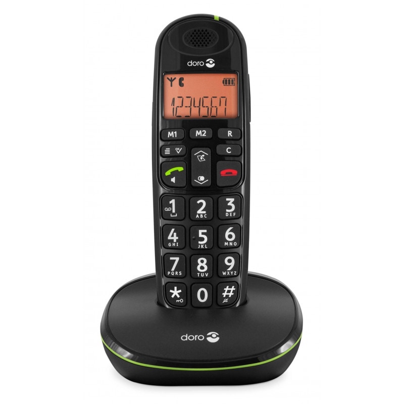 Telephone Sans Fil Doro Phoneeasy 100 W Noir