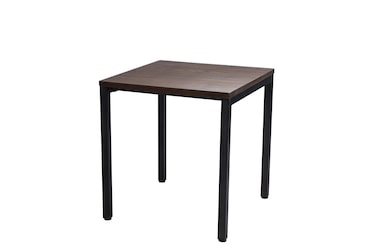 METRO PROFESSIONAL Panam restauranttafel, essenhout/staal, 70 x 70 cm, walnoot bruin/zwart