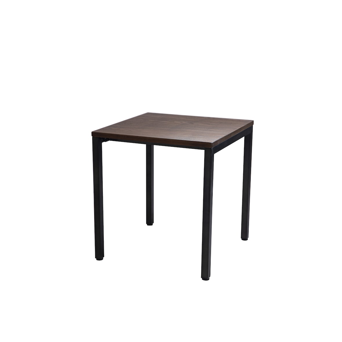 METRO PROFESSIONAL Panam restauranttafel, essenhout/staal, 70 x 70 cm, walnoot bruin/zwart