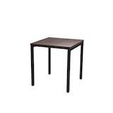 thumbnail of METRO PROFESSIONAL Panam restauranttafel, essenhout/staal, 70 x 70 cm, walnoot bruin/zwart