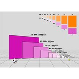 thumbnail of Achtung Herabfallende Gegenstände Aufkleber A9 (37x52mm)