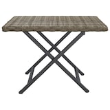 thumbnail of vidaXL Klapptisch Grau 45x35x32 cm Poly Rattan