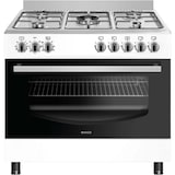 thumbnail of Wiggo WO-E903B(WX) Vrijstaande Gasfornuis - 90 cm - Wit