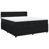 thumbnail of vidaXL Boxspringbett mit Matratze Schwarz 180x200 cm Samt