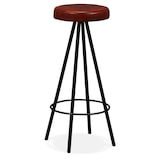 thumbnail of vidaXL Barkrukken 4 st echt leer