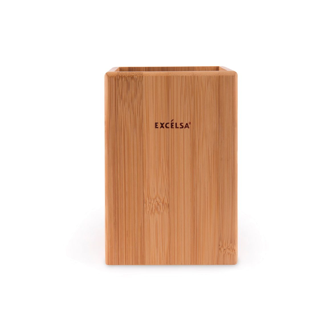 Excelsa porte-ustensiles Eco Living bambou 10xH14,5x10 cm naturel