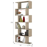 thumbnail of Estantería Librería Bolonia Color Roble 12 Huecos, para Salón o Despacho, 80 x 25 x 192 cm