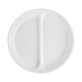 thumbnail of DayBays Plastikteller 2 Geteilt 2000 Stk. Weiß Rund Menüteller Plastik Teller 22 cm Einweg Spülmaschinenbeständig
