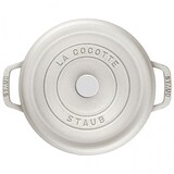 thumbnail of Cocotte Redonda Staub De 26 Cm, 5.25 L, Color Blanco Trufa