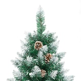 thumbnail of Schlanker Weihnachtsbaum mit Echtholz und Schnee Grün 150 cm