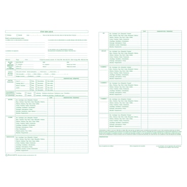 Exacompta - Réf. 46E - Paquet de 50 Liasses État des lieux d'entrée et sortie (tous contrats d'habitation) - Blanc