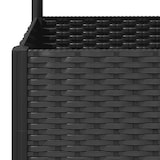 thumbnail of vidaXL Pflanzkübel mit Spalier Schwarz 120x40x136 cm PP