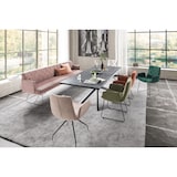 thumbnail of KAWOLA Esszimmerbank CHARME Cord rosa 206cm