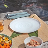 thumbnail of Assiette plate blanche 26cm Ammonite - Luminarc - Verre opale extra résistant