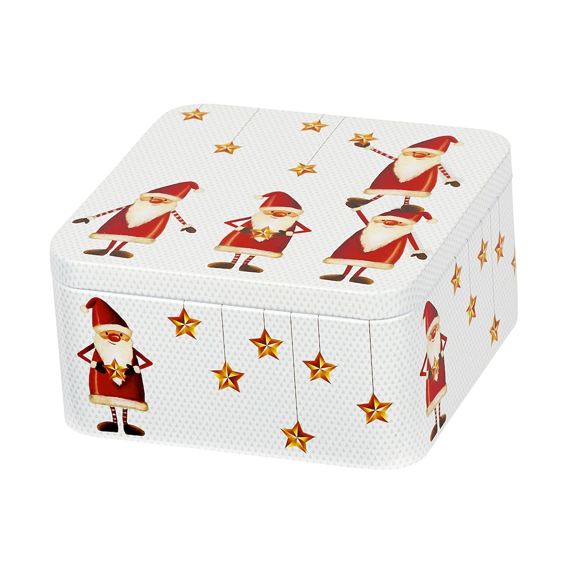 GAWOL Gebäckdose Nikolaus eckig 15 x 15 x 7,5 cm  1 Stück