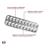 thumbnail of Gobel - Backblech 20 Mini-Madeleines - Weißblech - 395 x 125 x 13 mm - 164510