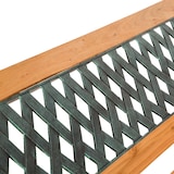 thumbnail of tectake Banco para jardín de madera y hierro fundido TAMARA 128x51x73cm  marrón - 401423