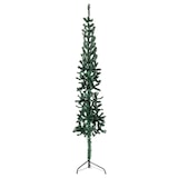 thumbnail of vidaXL Kunstkerstboom half met standaard smal 180 cm groen