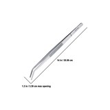 thumbnail of triangle Grillpinzette 35cm gekröpft