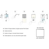 thumbnail of GLASGOW Türschild 150 | Edelstahl und Echtglas | 155x152 mm | Türschild Büro | Büroschild