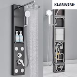 thumbnail of BEN | Douchepaneel regendouchekop douche RVS | Zwart geborsteld massagedouche-douchesysteem Mengkraan douchekraan douchesysteem
