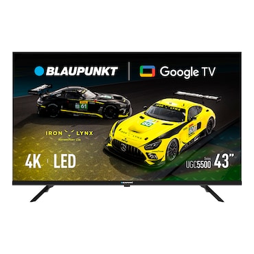Blaupunkt Smart TV LED 4K Ultra HD 43” Serie UGC Google TV Dolby Audio HDMI 2.1 Bluetooth 5.1 Negro –  43UGC5500S