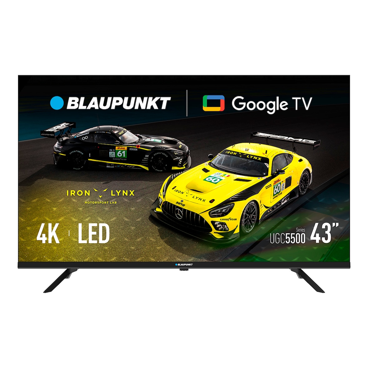 Blaupunkt Smart TV LED 4K Ultra HD 43” Serie UGC Google TV Dolby Audio HDMI 2.1 Bluetooth 5.1 Negro –  43UGC5500S