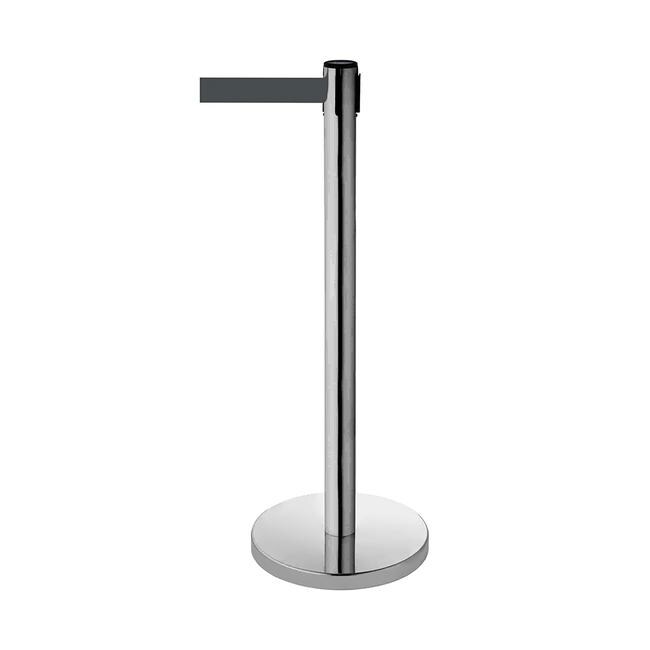 Poteau de balisage à sangle "Guide 55" - gris  - 2 300 mm -