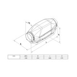 thumbnail of Schallgedämmter Rohrlüfter Stream EC 150 Grau / Silber / Titan 55