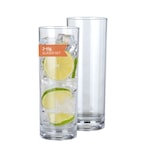 thumbnail of Milano Longdrinkglas 2er Set aus Polycarbonat 330 ml bruchfest BPA-frei leicht – für Longdrinks Softdrinks