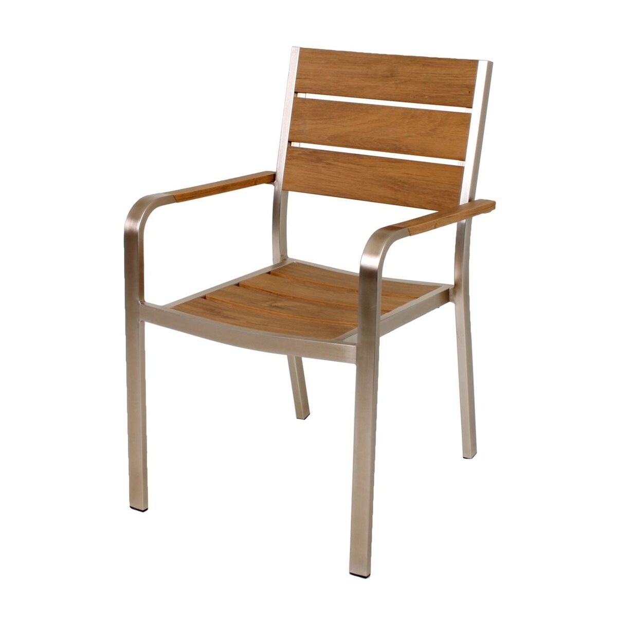 Gravidus 2er Set Stapelstuhl Gartenstuhl Garten Terrasse stapelbar Champagner