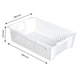 thumbnail of GILAC Caisse ajourée empilable emboîtable 28 L - 28 L - Blanc G156721
