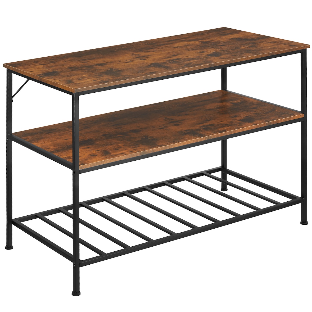 tectake Estantería para cocina Akeley  Madera Industrial Oscura, Rústica