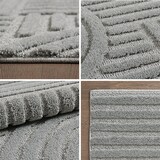 thumbnail of Carpetsale24 Teppich 120x170 cm Grau, Hochflor Wohnzimmer Teppich, Weich & Flauschig, Skandinavisch Boho Stil, Langflor Shaggy, Pflegeleicht